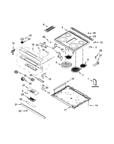 Cooktop parts
