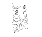 KitchenAid 7KSM150PSZBW0 base and pedestal unit parts diagram