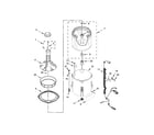 Whirlpool CAE2793CQ0 basket and tub parts diagram