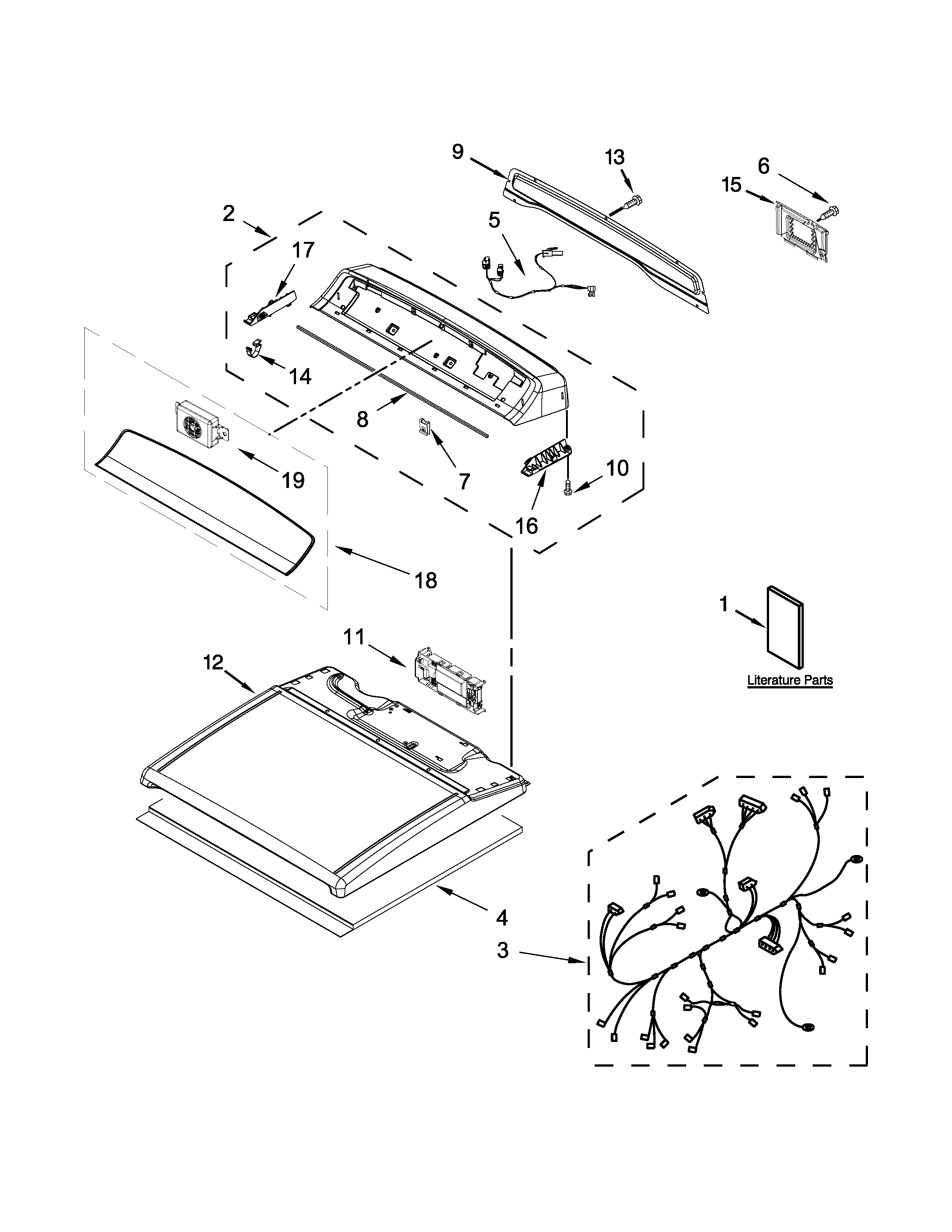 Top and console parts