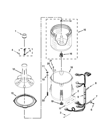 Basket and tub parts