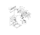 Maytag MVW18PRBWW0 controls and water inlet parts diagram