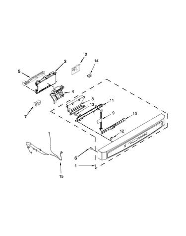 Control panel and latch parts