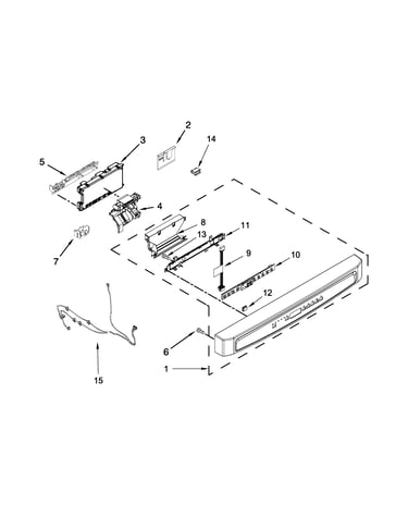 Control panel and latch parts