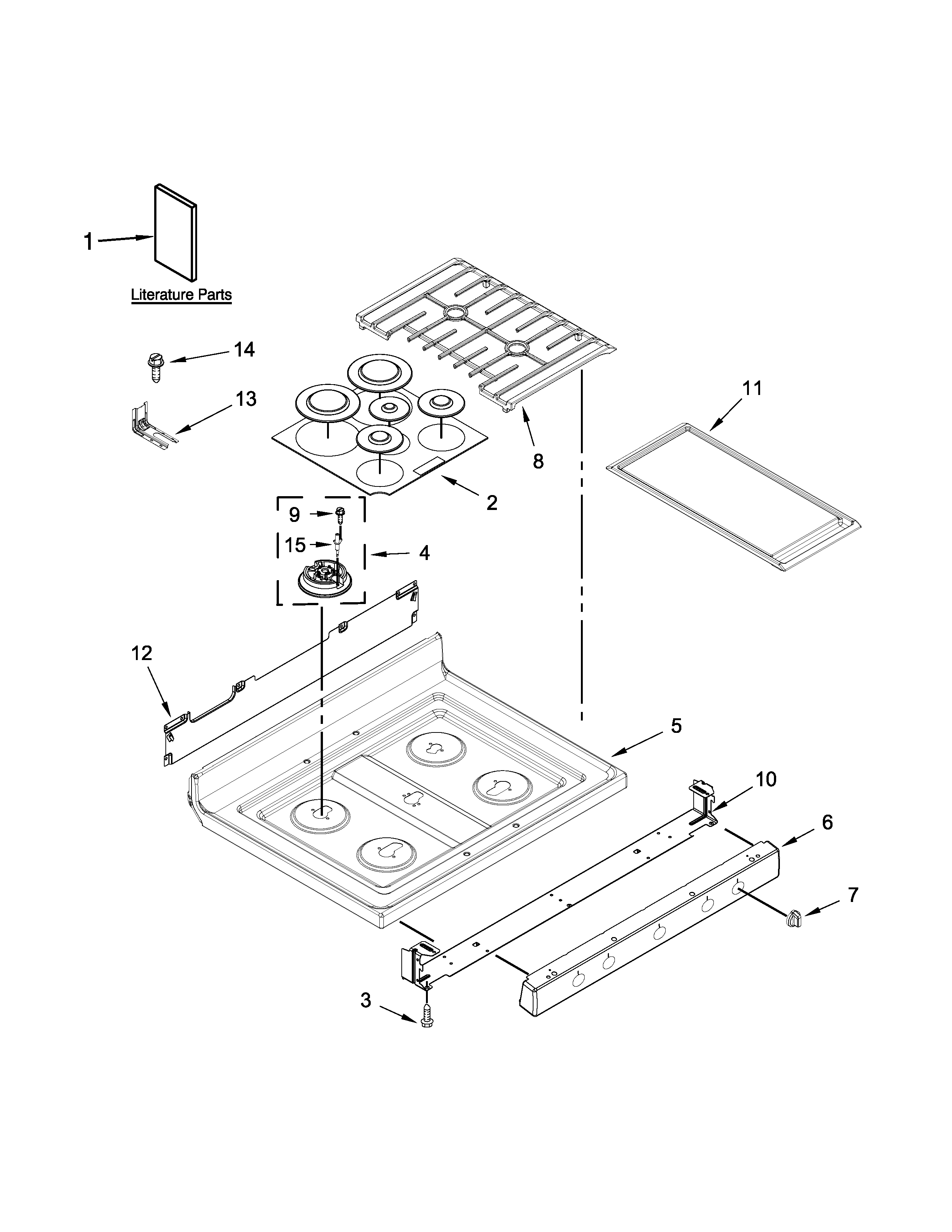 Cooktop parts