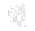 Amana 4KNTW4430EQ0 top and cabinet parts diagram
