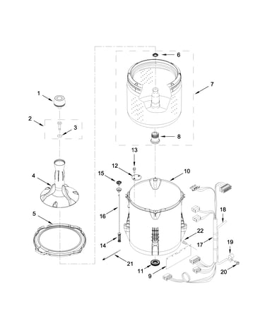 Basket and tub parts