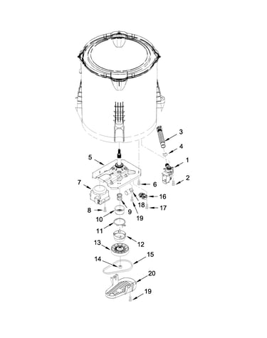 Gearcase, motor and pump parts