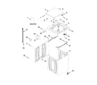 Amana 4KNTW4530EQ0 top and cabinet parts diagram
