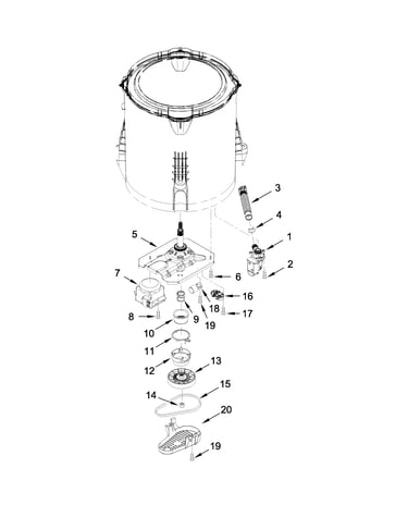 Gearcase, motor and pump parts
