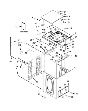 Top and cabinet parts