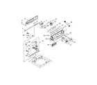 Whirlpool QCAE2733BQ0 controls and water inlet parts diagram