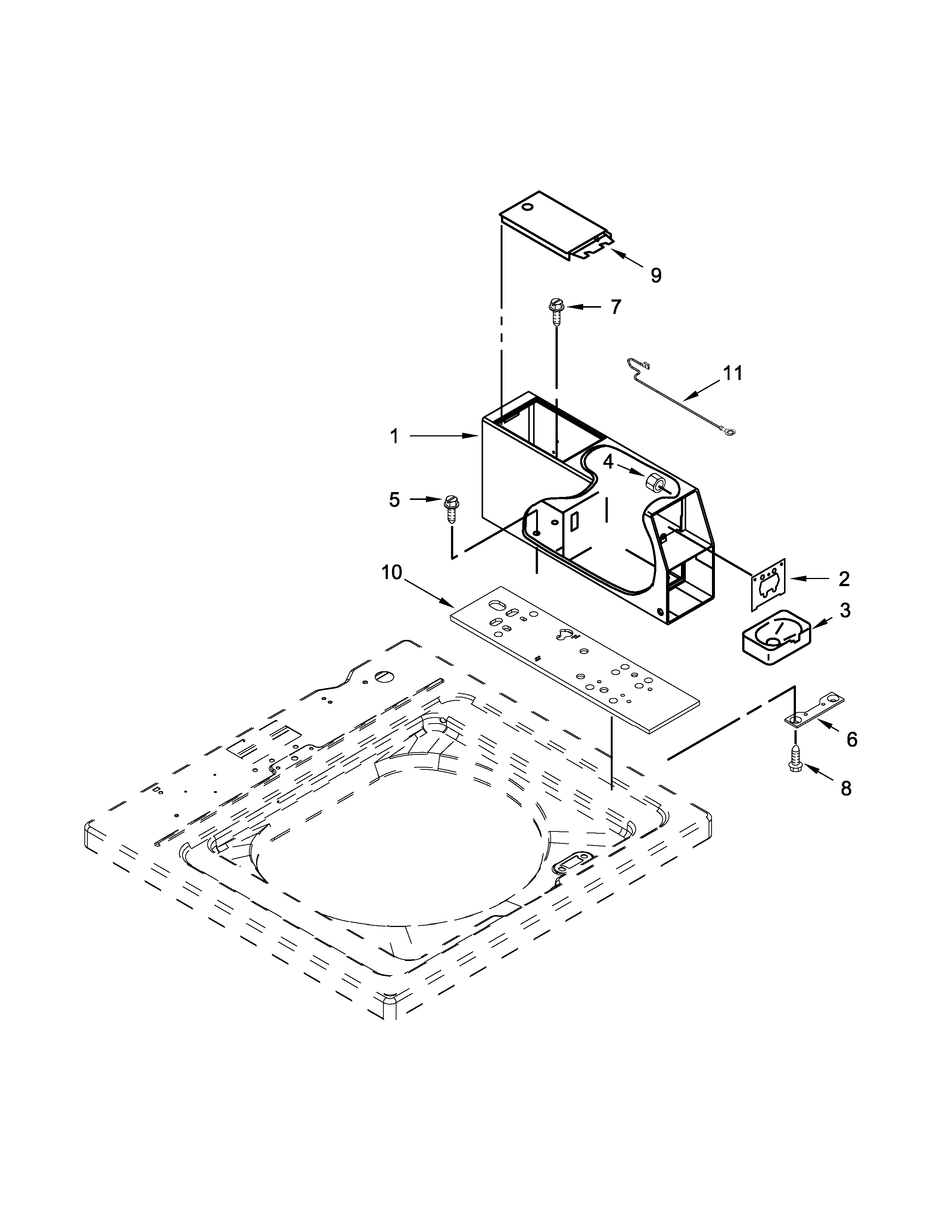 Meter case parts