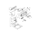 Whirlpool XCAE2763BQ0 controls and water inlet parts diagram
