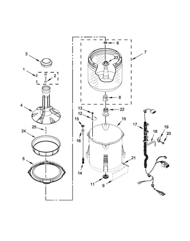 Basket and tub parts