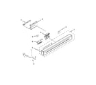 KitchenAid KDFE104DWH2 control panel and latch parts diagram