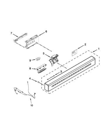 Control panel and latch parts