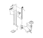 KitchenAid KDTE204ESS1 fill, drain and overfill parts diagram