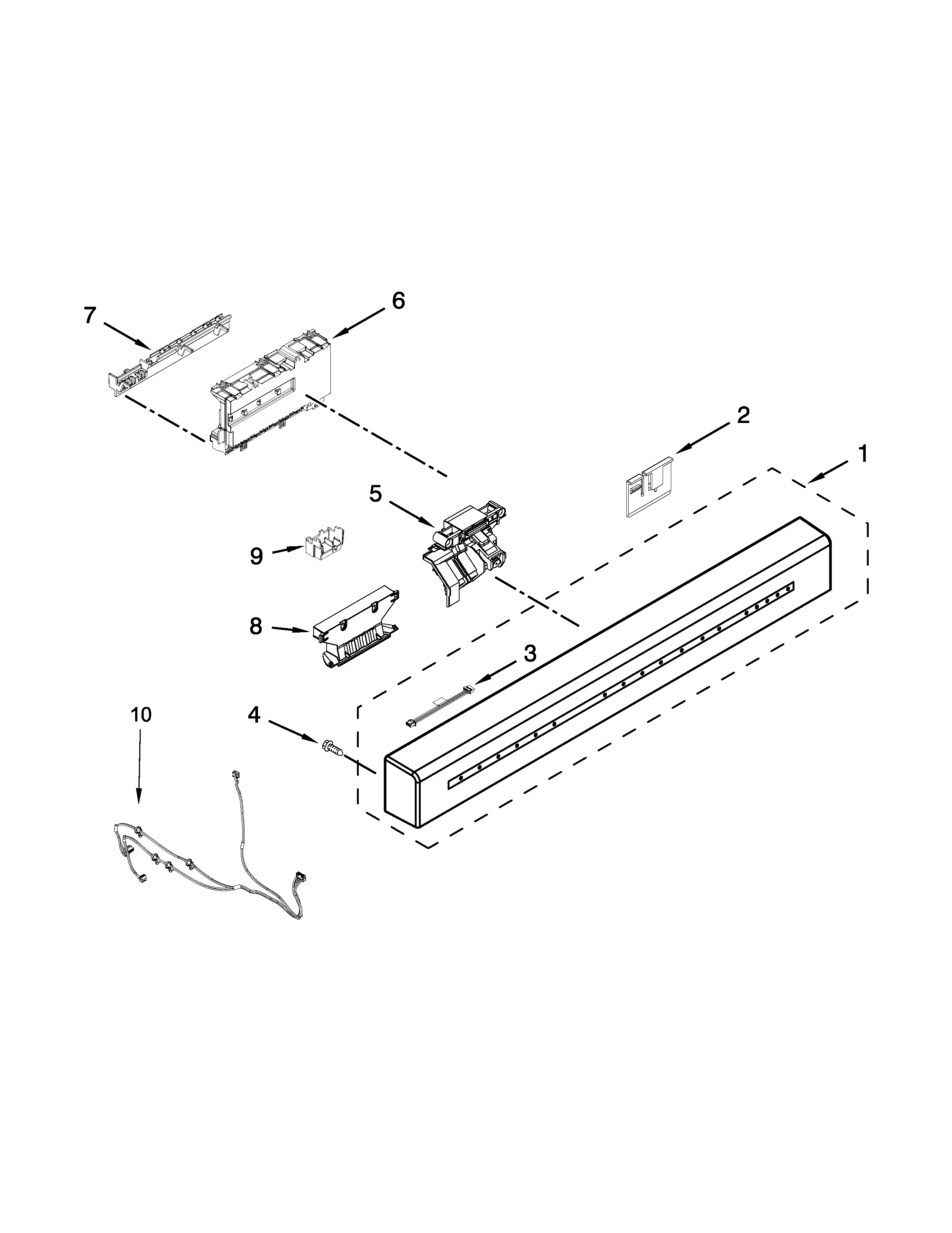 CONTROL PANEL AND LATCH PARTS