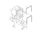 KitchenAid KDFE204ESS1 tub and frame parts diagram