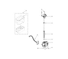 Whirlpool WRS342FIAB04 motor and ice container parts diagram