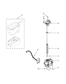 Motor and ice container parts