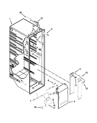 Refrigerator liner parts