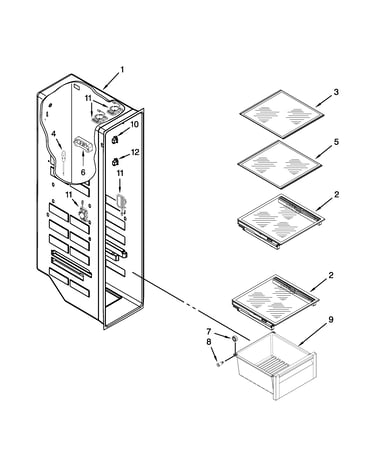 Freezer liner parts