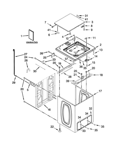 Top and cabinet parts