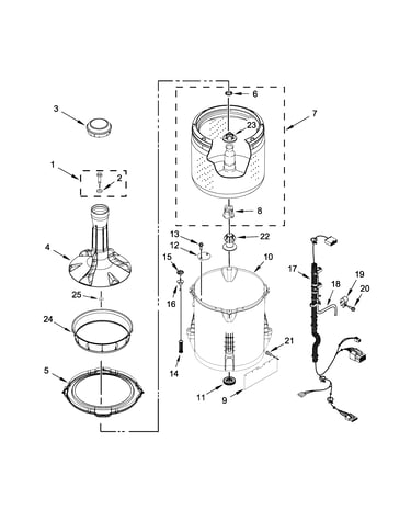 Basket and tub parts