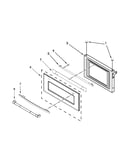 Microwave door parts