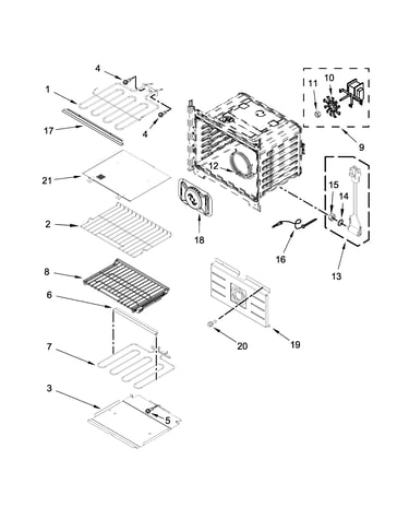 Internal oven parts