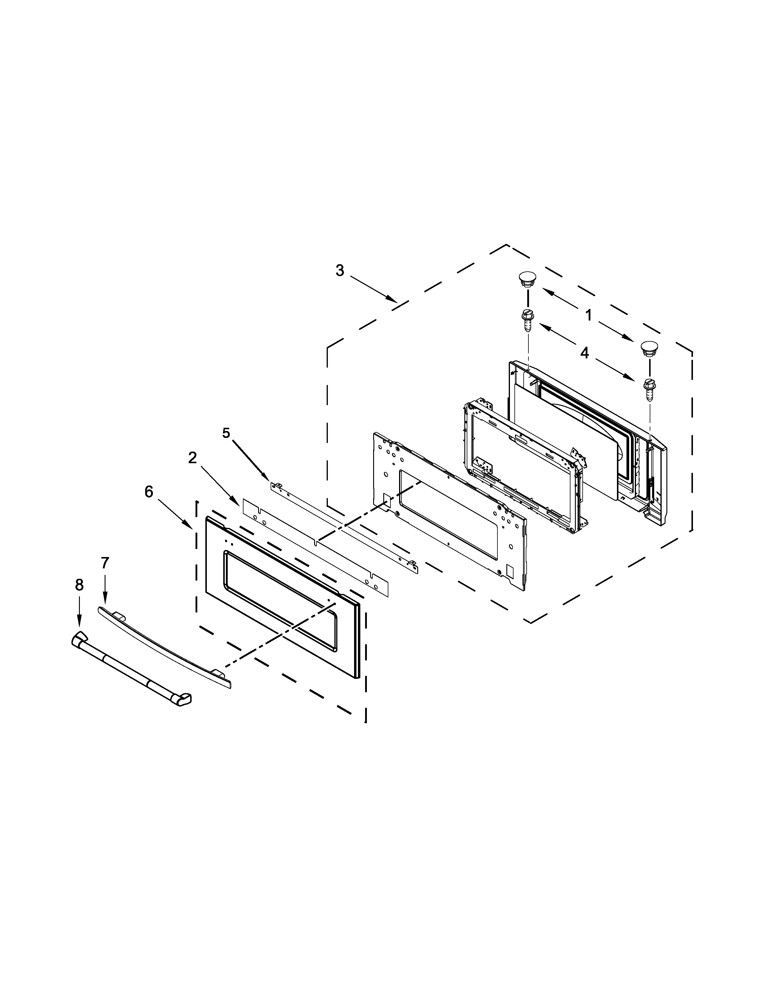 MICROWAVE DOOR PARTS