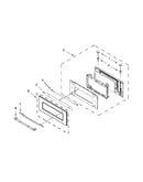 Microwave door parts