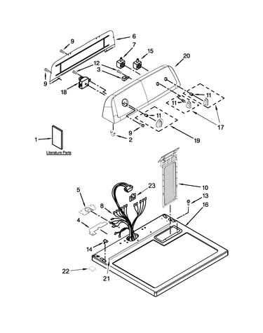 Top and console parts