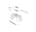 KitchenAid KMHS120EBL0 cabinet and installation parts diagram