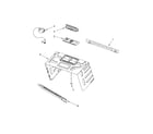 KitchenAid YKMHS120ES0 cabinet and installation parts diagram