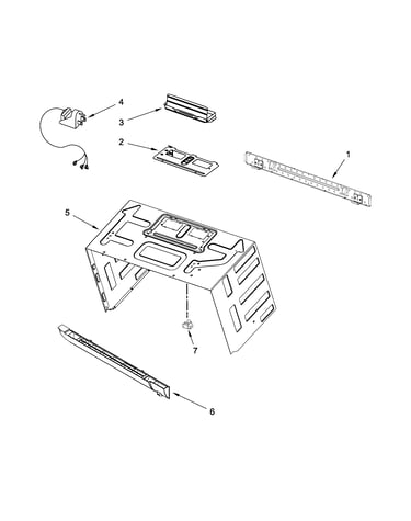 Cabinet and installation parts