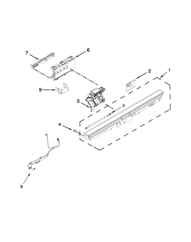 Control panel and latch parts