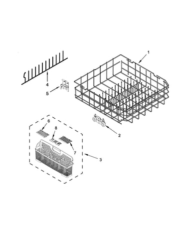Lower rack parts