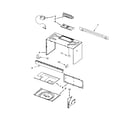 KitchenAid KHMC1857WWH1 cabinet and installation parts diagram