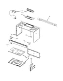 Cabinet and installation parts