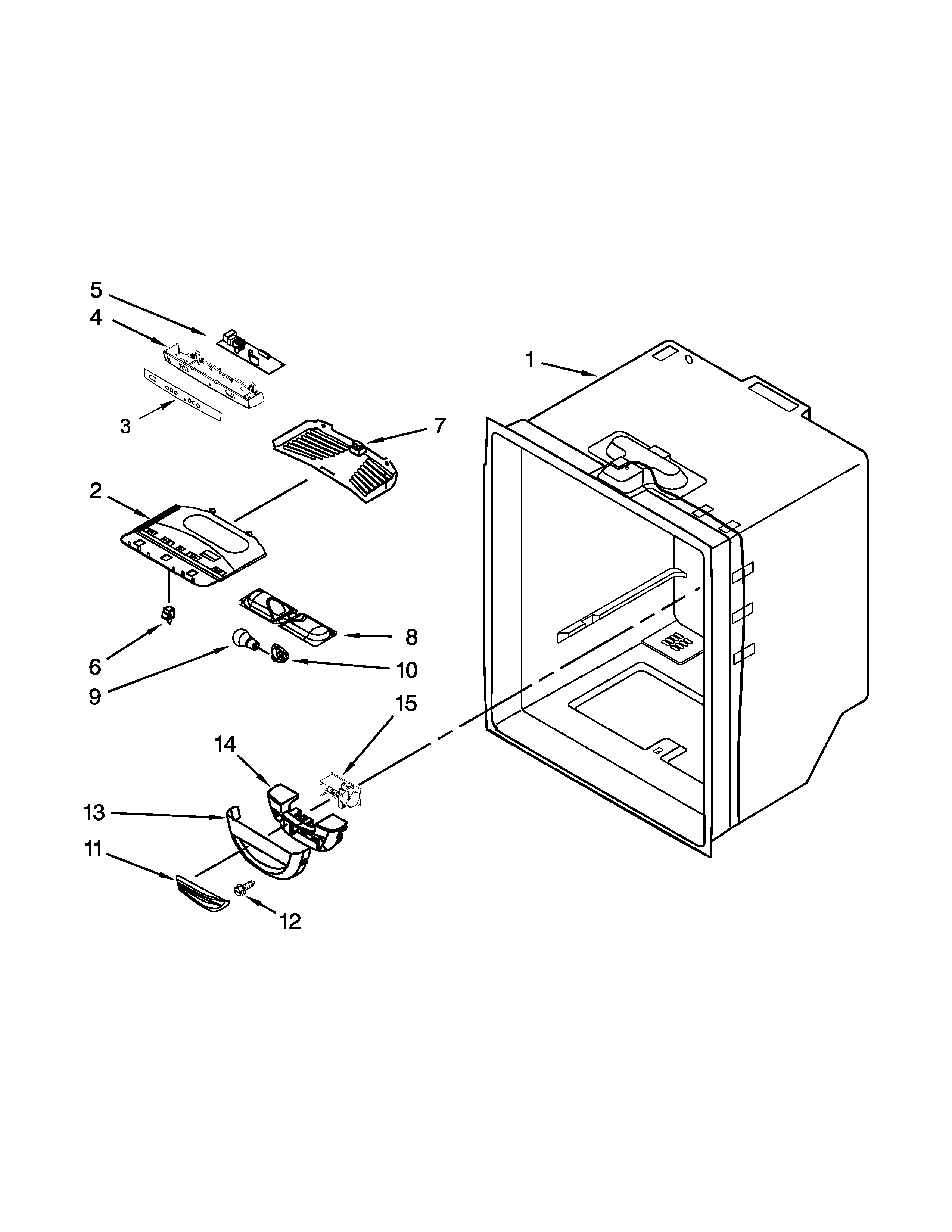 Refrigerator liner parts