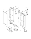 Refrigerator door parts