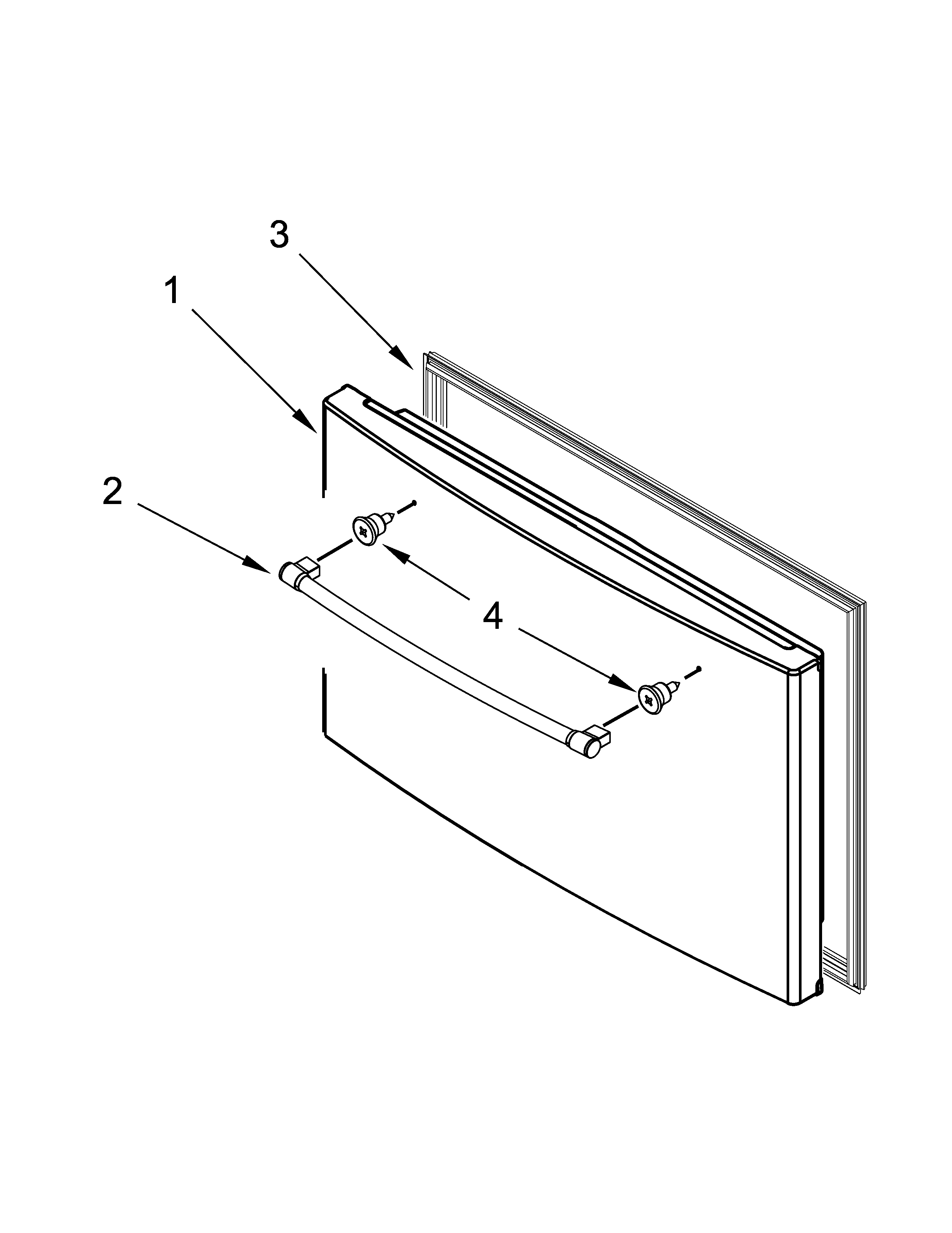 Freezer door parts