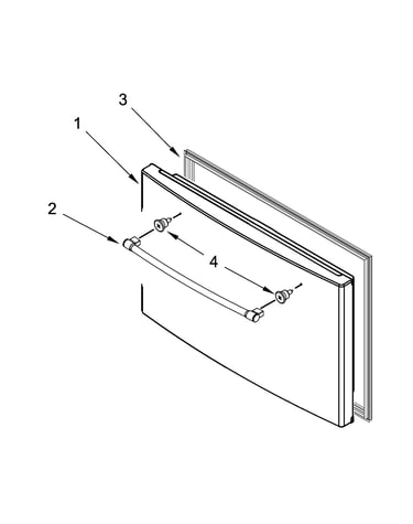 Freezer door parts