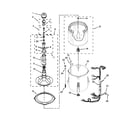 Whirlpool 1CWTW4840YW2 basket and tub parts diagram