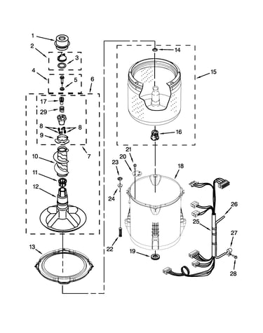 Basket and tub parts