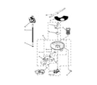 Amana ADB1700ADW2 pump, washarm and motor parts diagram