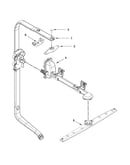 Upper wash and rinse parts